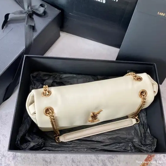 Tony Luxuries LAMBSKIN YSL PLUNGED CALYPSO IN 0612